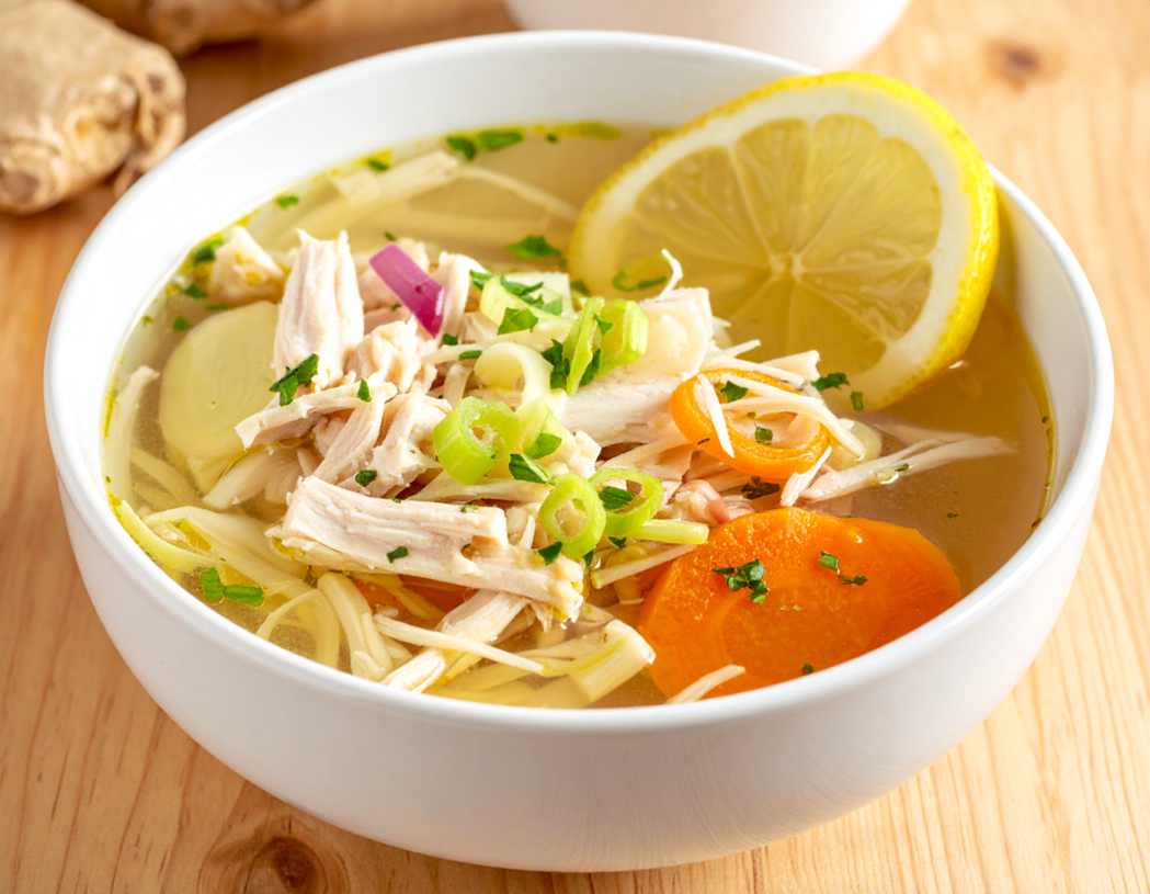 Immune-Boosting Ginger Chicken Soup